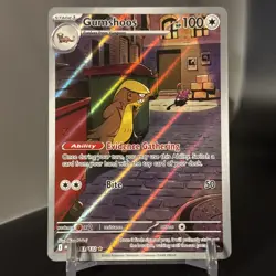 Pokemon TCG Gumshoos 153/132 ME01: Mega Evolution Illustration Rare Holo NM - Image 1