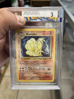 Ninetales #12/102 1999 Pokemon Base Set Holo BGS Beckett 3 Vintage - Image 1