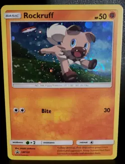 Rockruff SM120 Black Star Promo HD Galaxy Swirl ?? - Image 2