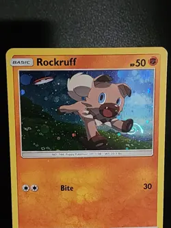 Rockruff SM120 Black Star Promo HD Galaxy Swirl ?? - Image 3