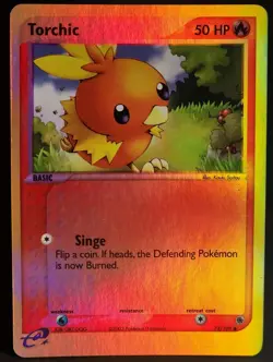Torchic 74/109 Reverse Holo Pokemon 2003 EX Ruby & Sapphire NM - Image 1