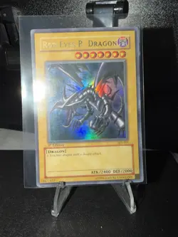 Yugioh Red-Eyes Black Dragon SDJ-001 1st Edition 1996 Holo Rare Yu-Gi-Oh! - Image 2