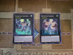 YUGIOH EXOSISTER GIBRINE + EXOSISTER ASOPHIEL GRCR SUPER 1ST ED NM - Image 1