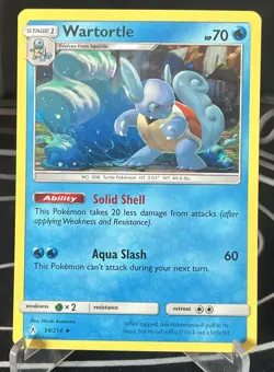 Wartortle 34/214 Unbroken Bonds 2019 Cosmos Holo Promo Pokemon Card SWIRL ✨ - Image 2