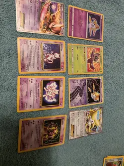 Lot of 8 Pokemon Cards Mewtwo Celebi and Jirachi See Photos and Description - Image 1