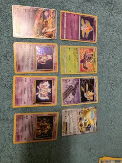 Lot of 8 Pokemon Cards Mewtwo Celebi and Jirachi See Photos and Description - Image 2