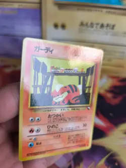 Pokemon Karte Card Vending expansion sheet glossy japanese Growlithe Fukano NM+ - Image 3
