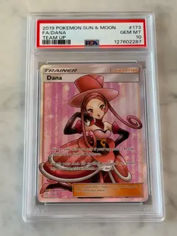 Pokemon 2019 Sun & Moon Team Up 173 FA/Dana Card PSA 10 - Image 1