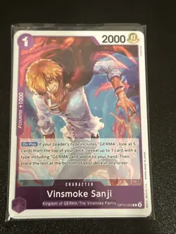 Vinsmoke Sanji R OP10-063 Royal Blood One Piece Card Game CCG NM - Image 1