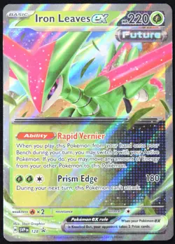 Pokemon TCG Iron Leaves ex SVP 128 Scarlet & Violet Black Star Promo Card - LP - Image 1