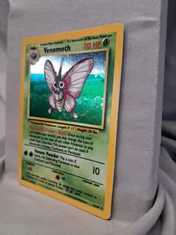 Pokemon 1999 Venomoth #13/64 Jungle baseset No Symbol Error Holo Raw Card - Image 2