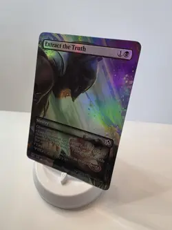 Extract The Truth FOIL Borderless Playtest Card Mtg Batman DC Comics Universe - Image 1