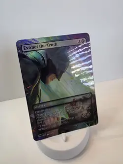 Extract The Truth FOIL Borderless Playtest Card Mtg Batman DC Comics Universe - Image 2