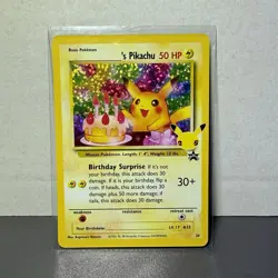 Pokemon TCG Birthday Pikachu Trading Card #24 Celebrations Classic Collection - Image 1