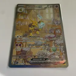 Pokemon TCG Alakazam EX 151 Holo Card Scarlet & Violet 201/165 - Image 1