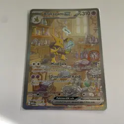 Pokemon TCG Alakazam EX 151 Holo Card Scarlet & Violet 201/165 - Image 2