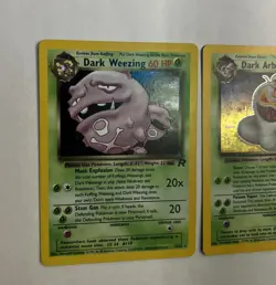 Team Rocket Holo Lot - Dark Weezing 14/82 + Arbok #2 WOTC Pokemon Cards NM Mint! - Image 4