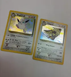 Base 2 Holo Lot - Wigglytuff 19/130 + Pidgeot 14/130 Swirl WOTC Pokemon Card TCG - Image 5