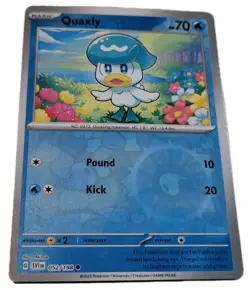 Quaxly Reverse Holo 052/198 Scarlet & Violet Pokemon 2023 Trading Card TCG (A0 - Image 1