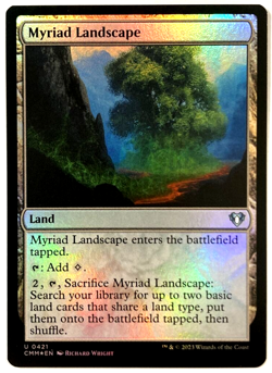 MTG Myriad Landscape *FOIL* Commander Masters 0421 Pack Fresh - Image 1