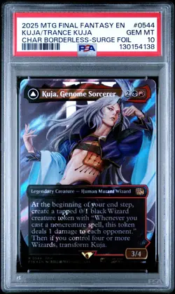 Kuja Genome Sorcerer Trance 2025 MTG Final Fantasy #0544 Surge Foil PSA 10 - Image 1
