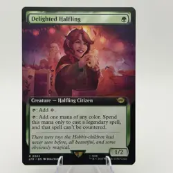 Magic MTG: Delighted Halfling - Lord Of The Rings (LTR) #0363 Extended Art - Image 1