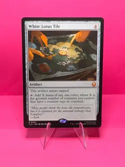 MTG White Lotus Tile M0262 - TLA Avatar The Last Airbender Regular NM - Image 1