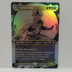 Avatar Aang 0308 (Borderless Foil) Mythic MTG Avatar The Last Airbender Clean NM - Image 1