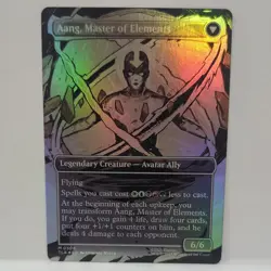 Avatar Aang 0308 (Borderless Foil) Mythic MTG Avatar The Last Airbender Clean NM - Image 2
