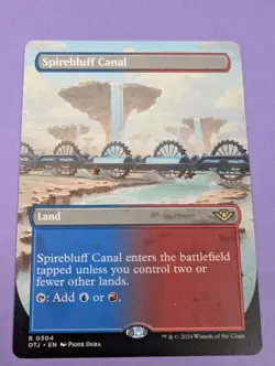 MTG: Outlaws of Thunder Junction: Spirebluff Canal Borderless #0304 Rare - NM - Image 1