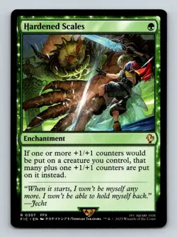 #307 Hardened Scales 2025 Final Fantasy Commander ^ Rare - Image 1