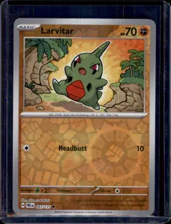 Larvitar SV: Prismatic Evolutions Pokemon 047/131 Reverse Holo NM+ - Image 1