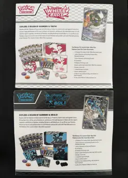 Pokemon Center Black Bolt and White Flare ETB Set Factory Sealed - Image 2