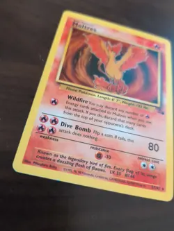 Moltres 27/62 Fossil Unlimited Nonholo Rare 1999 NM Pokemon TCG - Image 4