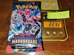 22.32g (Heavy for Lot) Twilight Masquerade Pokemon Booster Pack - Sealed #376 - Image 1