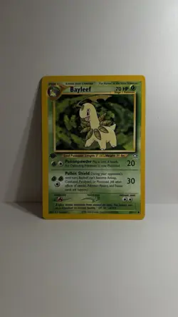 Pokemon TCG Bayleef 28/111 Neo Genesis 1st Edition Non-Holo Regular NM - Image 3