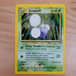 1995-2000 Jumpluff 7/111 Holo Rare Neo Genesis Pokemon TCG - Image 1