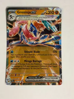 Pokemon TCG Twilight Masquerade Greninja EX 106/167 Near Mint - Image 1