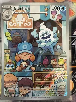 Pokemon TCG Vanillish Paradox Rift 190/182 Holo Illustration Rare - Image 1