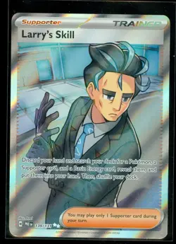 Pokemon LARRY'S SKILL 139/131 Prismatic Evolutions - RARE FULL ART - MINT - Image 1