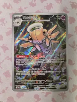 Shedinja Pokemon Mega Evolutions Illustration Rare Full Art #144/132 NM+ - Image 1