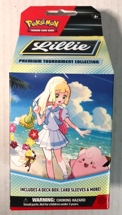 Pokemon Lillie Premium Tournament Collection W/ Lillie’s Clefairy Promo 6 Packs - Image 1
