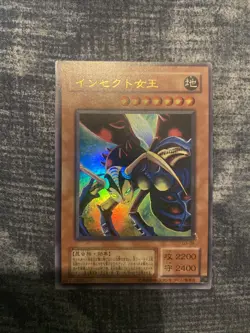 Yugioh Insect Queen G3-09 Ultra Rare 2000 GBA Promo Duel Monsters LP - Image 1