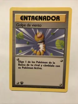 Pokemon TCG Base Set Trainer Spanish Gust of Wind - 93/102 1st Edition - Image 1