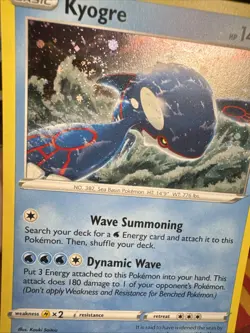 Rayquaza SWSH029 SWSH: Sword & Shield Promo Cards Kyogre Holo Pokemon Swirl !!! - Image 5