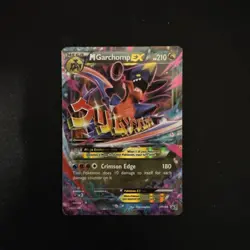 Pokemon TCG M Garchomp EX XY168 Black Star Promo Mega Full Art Holo 2016 - Image 1