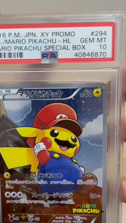 PSA10 Mario Pikachu 294/XY-P Special Box Limited Promo Carta Pokemon Giapponese - Image 2