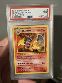 2016 POKEMON XY EVOLUTIONS #11 CHARIZARD-HOLO PSA 9 - Image 1