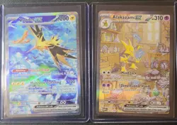 Pokemon Tcg 151 English Zapdos Ex AND Alakazam Ex. Clean Cards - Image 1