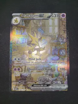 Pokemon Tcg 151 English Zapdos Ex AND Alakazam Ex. Clean Cards - Image 4